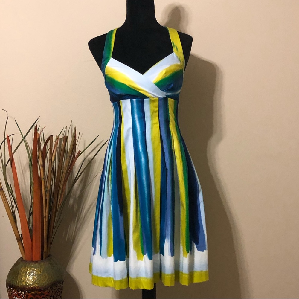 Calvin Klein Pleated Halter Dress Size 2